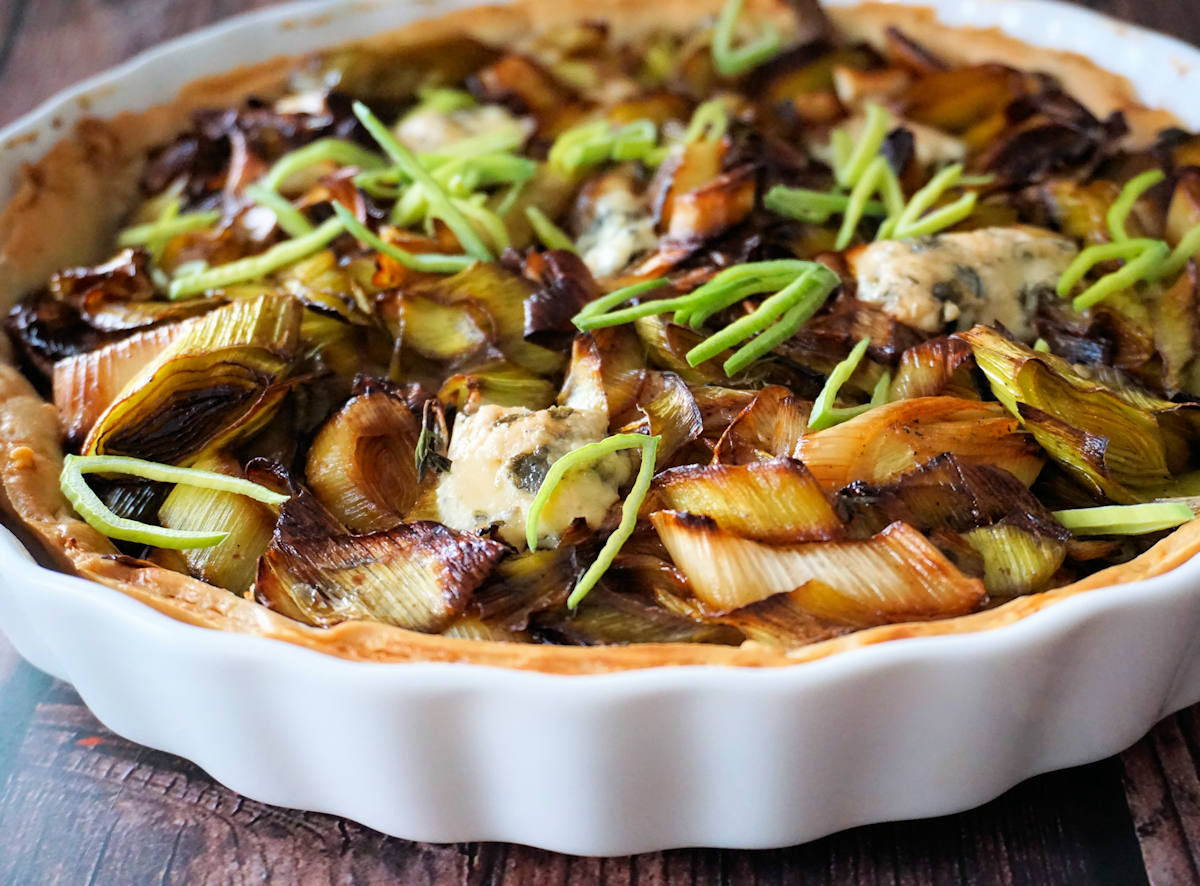 Caramelised Leek Tart Recipe Cuisine Fiend